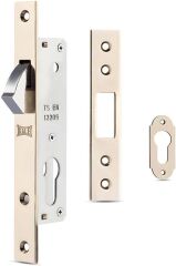 KALEKİLİT Kanca Sürgülü Silindirli Gömme Kilit 201