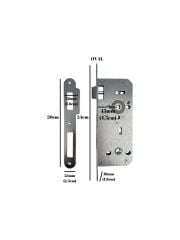 ÖZCANLAR Sessiz WC Kilit SWC.45 Saten