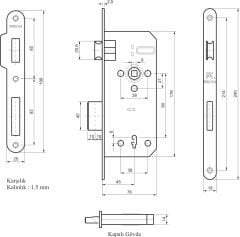 FAYN Yataklı Dartip Kapı Klidi Oda FK119-45