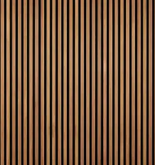 Teak Vestiyer TV Ünitesi Akustik Panel Mdf 100x275