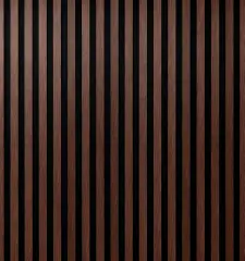 Koyu Ceviz Vestiyer TV Ünitesi Akustik Panel Mdf 100x275